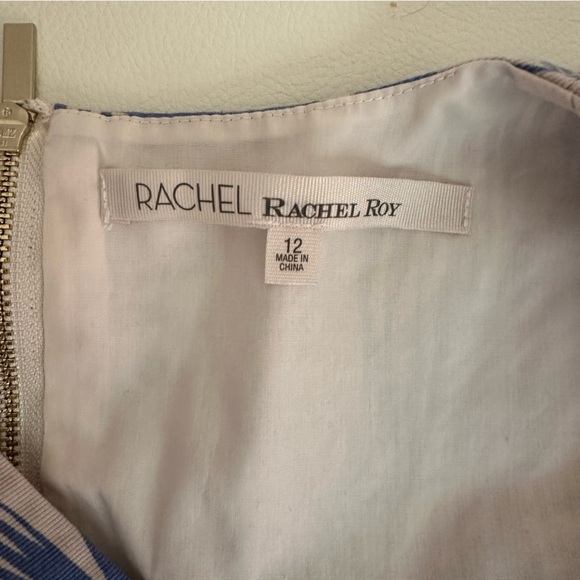 Rachel Roy Blue Zephyr Surplice Sleeveless Top 12 blue palm print - Picture 8 of 9